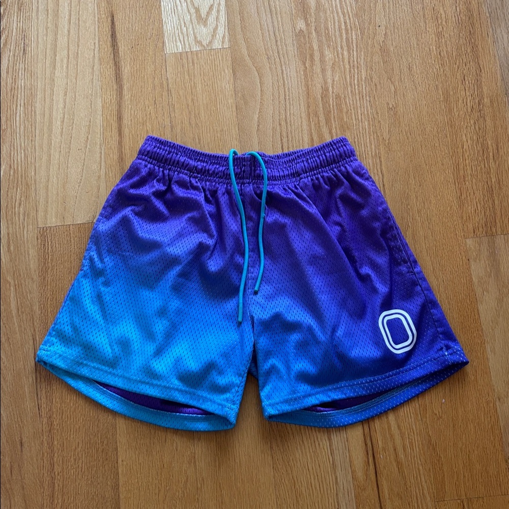 Purple and Blue Athletic Shorts by Overtime